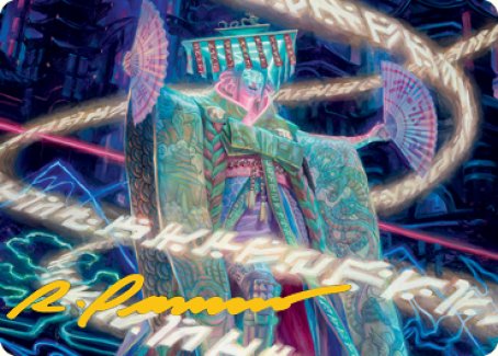 Satsuki, the Living Lore Art Card (Gold-Stamped Signature) [Kamigawa: Neon Dynasty Art Series] | Game Master's Emporium (The New GME)