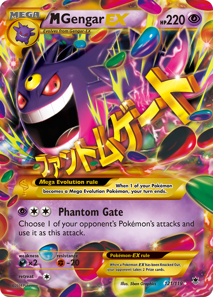 M Gengar EX (121/119) [XY: Phantom Forces] | Game Master's Emporium (The New GME)