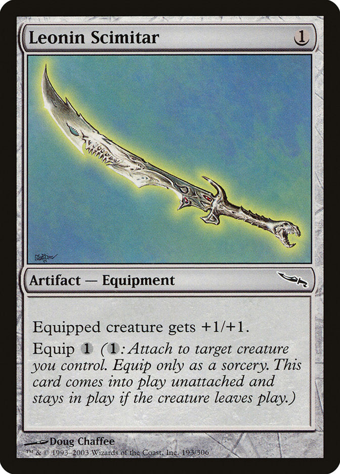 Leonin Scimitar [Mirrodin] | Game Master's Emporium (The New GME)