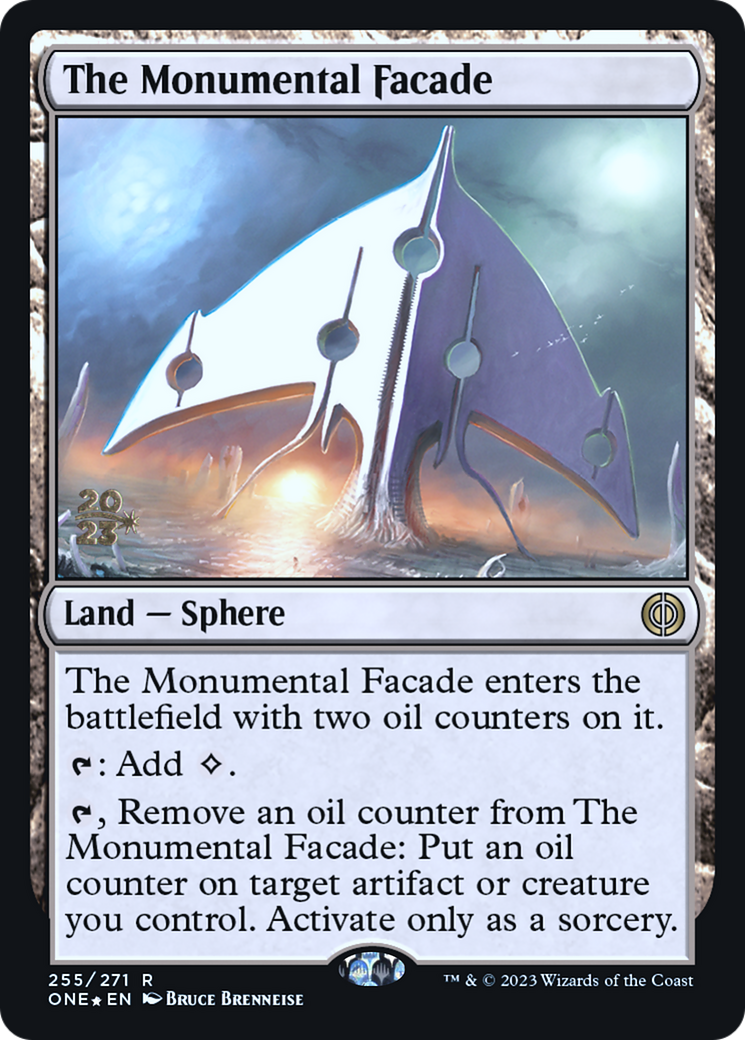 The Monumental Facade [Phyrexia: All Will Be One Prerelease Promos] | Game Master's Emporium (The New GME)