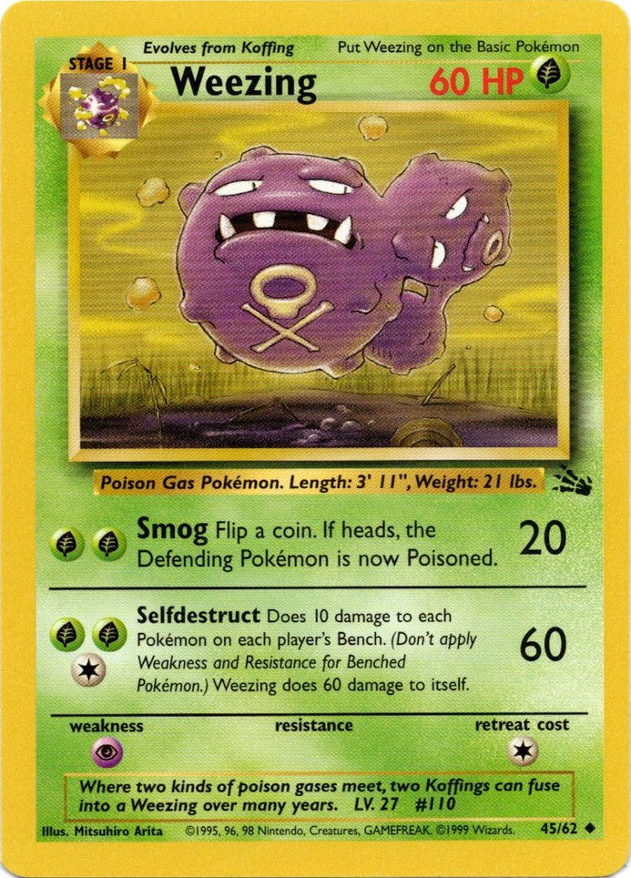 Weezing (45/62) [Fossil Unlimited] | Game Master's Emporium (The New GME)