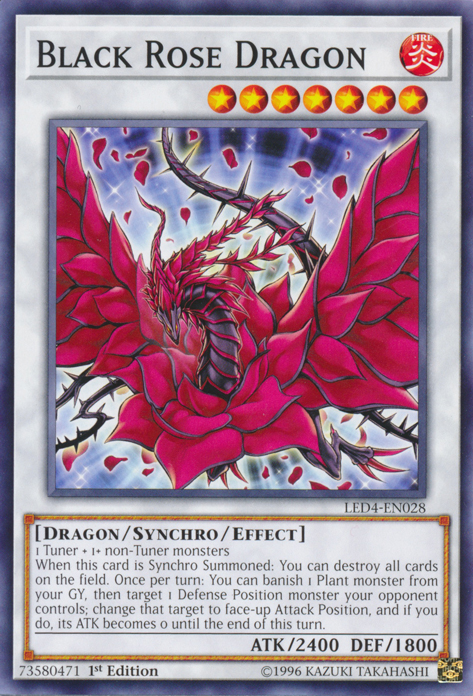 Black Rose Dragon [LED4-EN028] Common | Game Master's Emporium (The New GME)