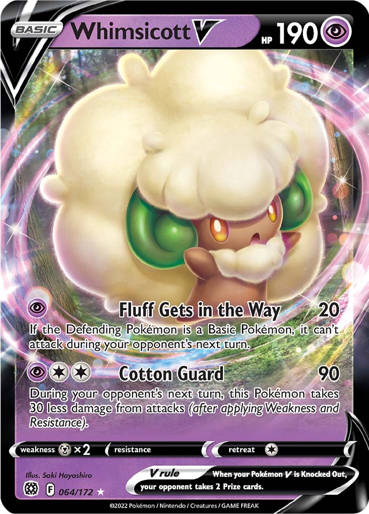 Whimsicott V (064/172) [Sword & Shield: Brilliant Stars] | Game Master's Emporium (The New GME)