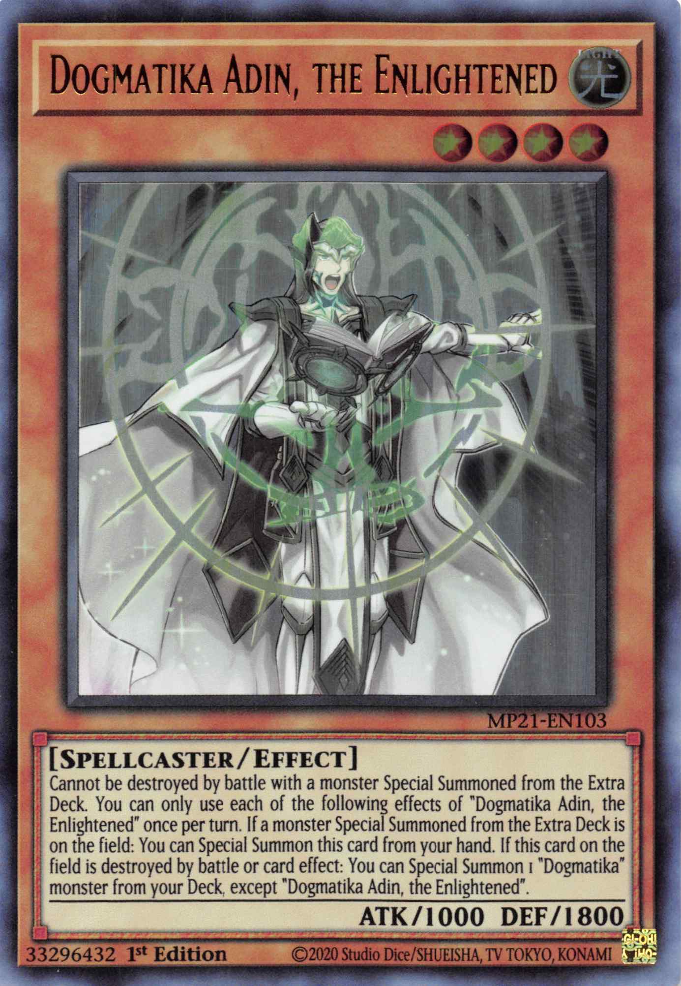 Dogmatika Adin, the Enlightened [MP21-EN103] Ultra Rare | Game Master's Emporium (The New GME)