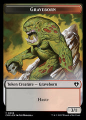 Clue // Graveborn Double-Sided Token [Commander Masters Tokens] | Game Master's Emporium (The New GME)