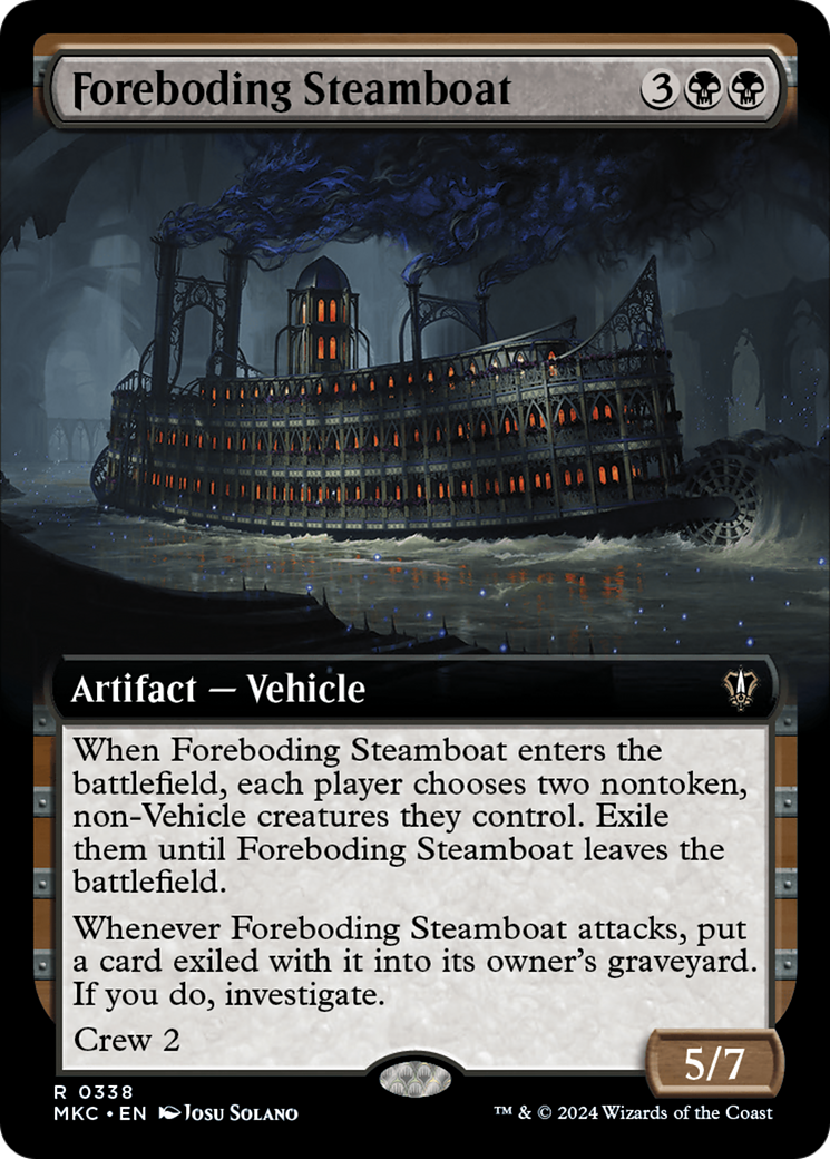 Foreboding Steamboat (Extended Art) [Murders at Karlov Manor Commander] | Game Master's Emporium (The New GME)
