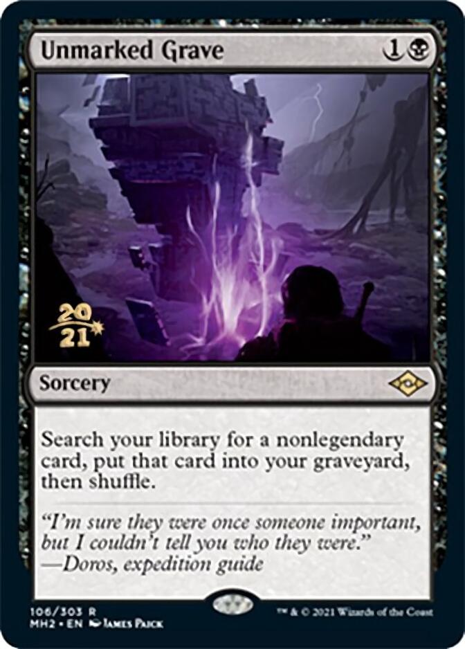 Unmarked Grave [Modern Horizons 2 Prerelease Promos] | Game Master's Emporium (The New GME)