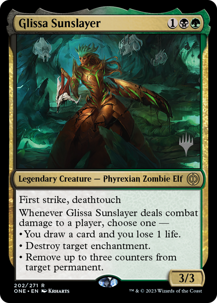 Glissa Sunslayer (Promo Pack) [Phyrexia: All Will Be One Promos] | Game Master's Emporium (The New GME)