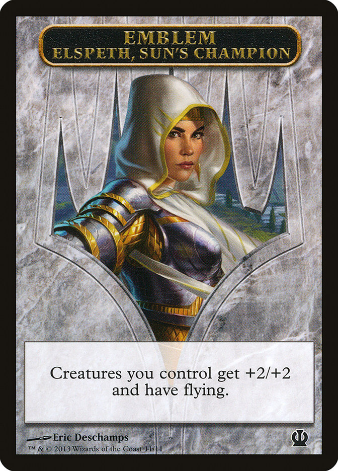 Elspeth, Sun's Champion Emblem [Theros Tokens] | Game Master's Emporium (The New GME)