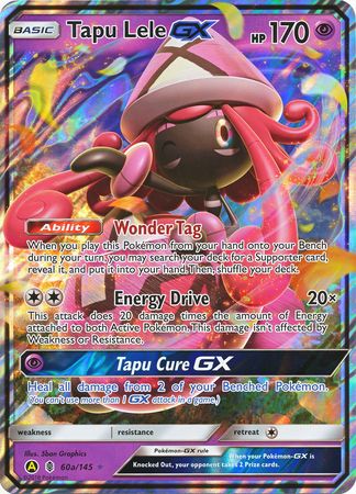 Tapu Lele GX (60a/145) (Alternate card) (Jumbo Card) [Sun & Moon: Guardians Rising] | Game Master's Emporium (The New GME)