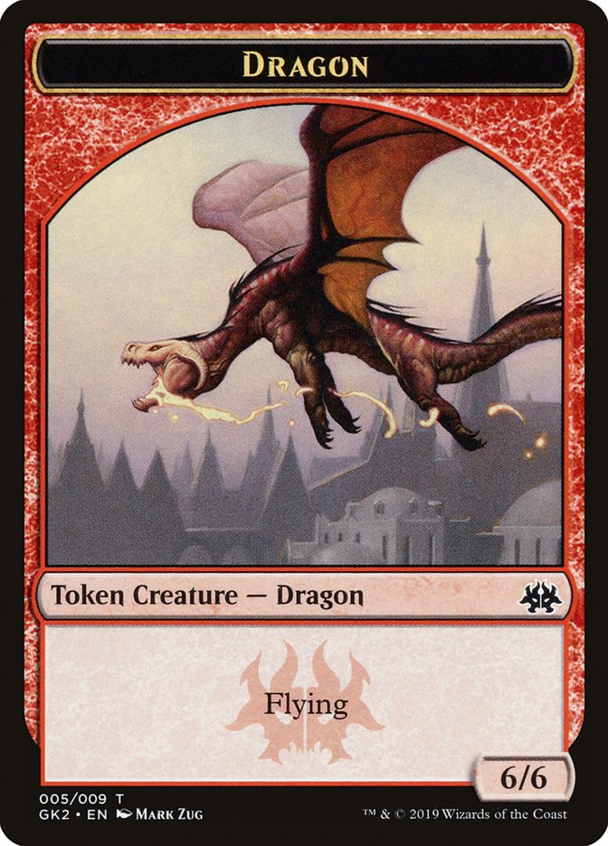 Dragon // Goblin Double-Sided Token [Ravnica Allegiance Guild Kit Tokens] | Game Master's Emporium (The New GME)