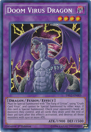 Doom Virus Dragon [DRL2-EN003] Secret Rare | Game Master's Emporium (The New GME)