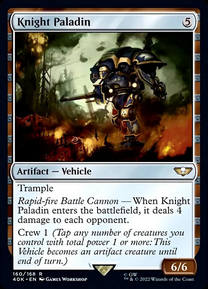 Knight Paladin (Surge Foil) [Warhammer 40,000] | Game Master's Emporium (The New GME)
