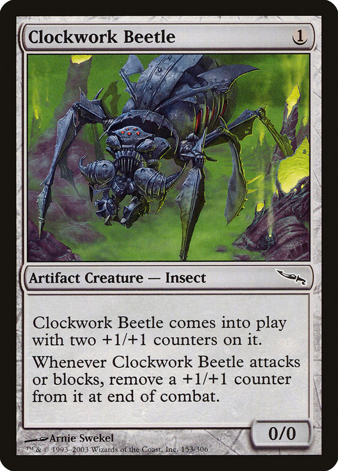 Clockwork Beetle [Mirrodin] | Game Master's Emporium (The New GME)