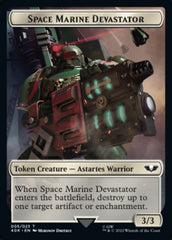 Soldier (002) // Space Marine Devastator Double-Sided Token [Warhammer 40,000 Tokens] | Game Master's Emporium (The New GME)