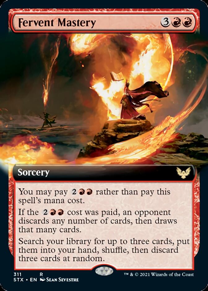 Fervent Mastery (Extended Art) [Strixhaven: School of Mages] | Game Master's Emporium (The New GME)