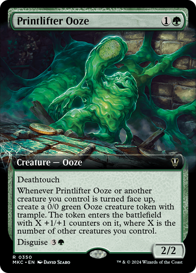 Printlifter Ooze (Extended Art) [Murders at Karlov Manor Commander] | Game Master's Emporium (The New GME)
