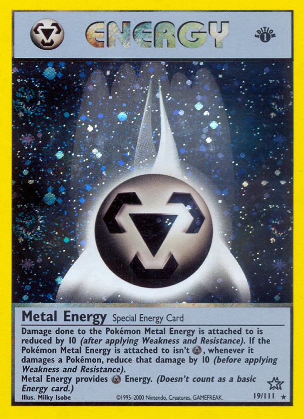 Metal Energy (19/111) [Neo Genesis 1st Edition] | Game Master's Emporium (The New GME)