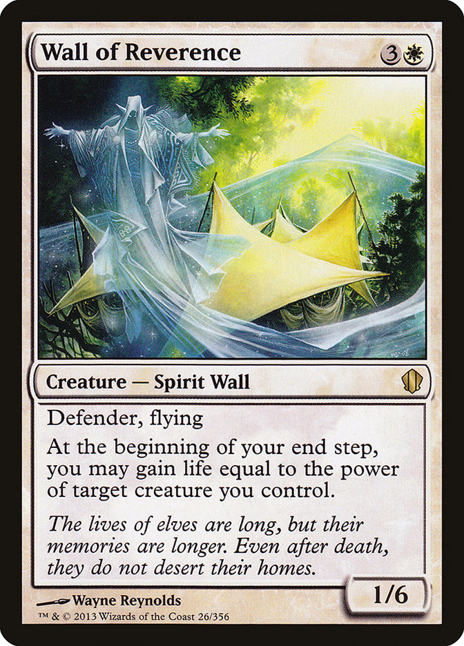 Wall of Reverence [Commander 2013] | Game Master's Emporium (The New GME)