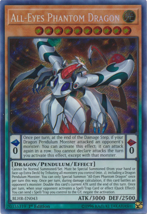 All-Eyes Phantom Dragon [BLHR-EN043] Secret Rare | Game Master's Emporium (The New GME)