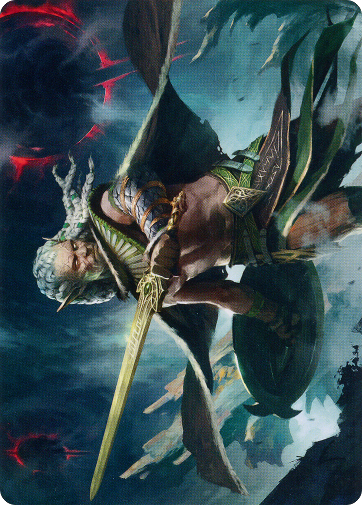 Serpent-Blade Assailant Art Card (40) [March of the Machine Art Series] | Game Master's Emporium (The New GME)