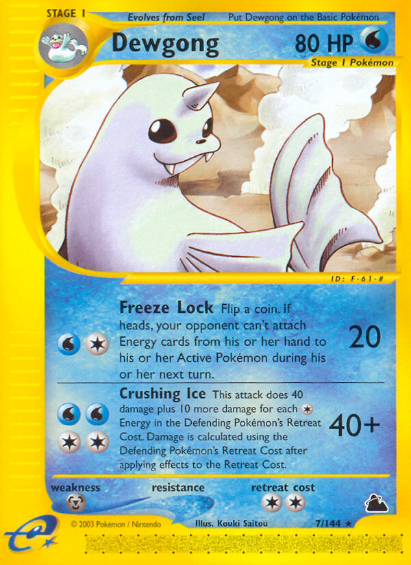 Dewgong (7/144) [Skyridge] | Game Master's Emporium (The New GME)