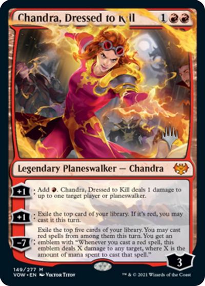 Chandra, Dressed to Kill (Promo Pack) [Innistrad: Crimson Vow Promos] | Game Master's Emporium (The New GME)