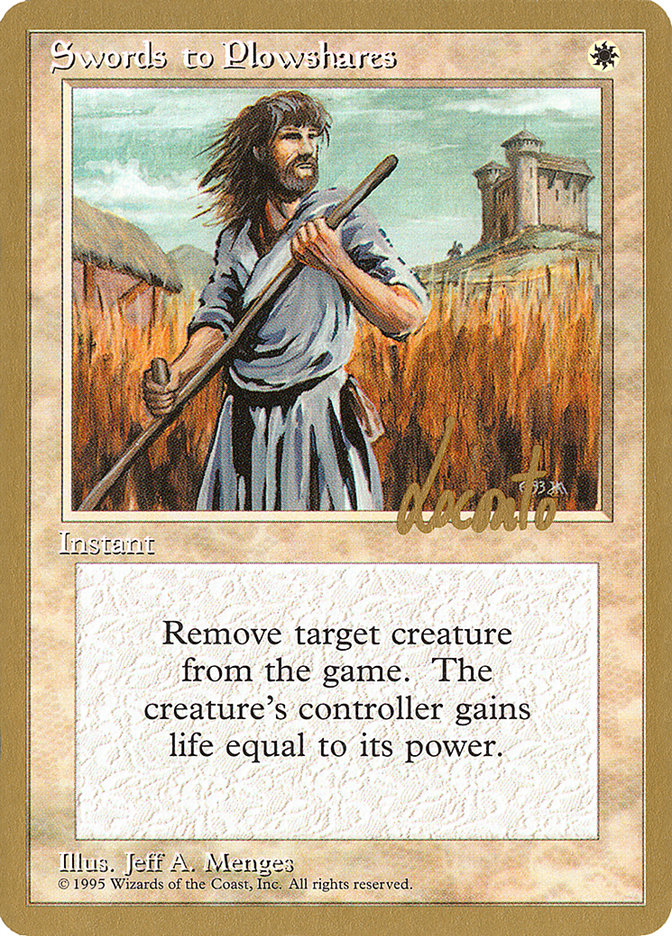 Swords to Plowshares (Michael Loconto) [Pro Tour Collector Set] | Game Master's Emporium (The New GME)