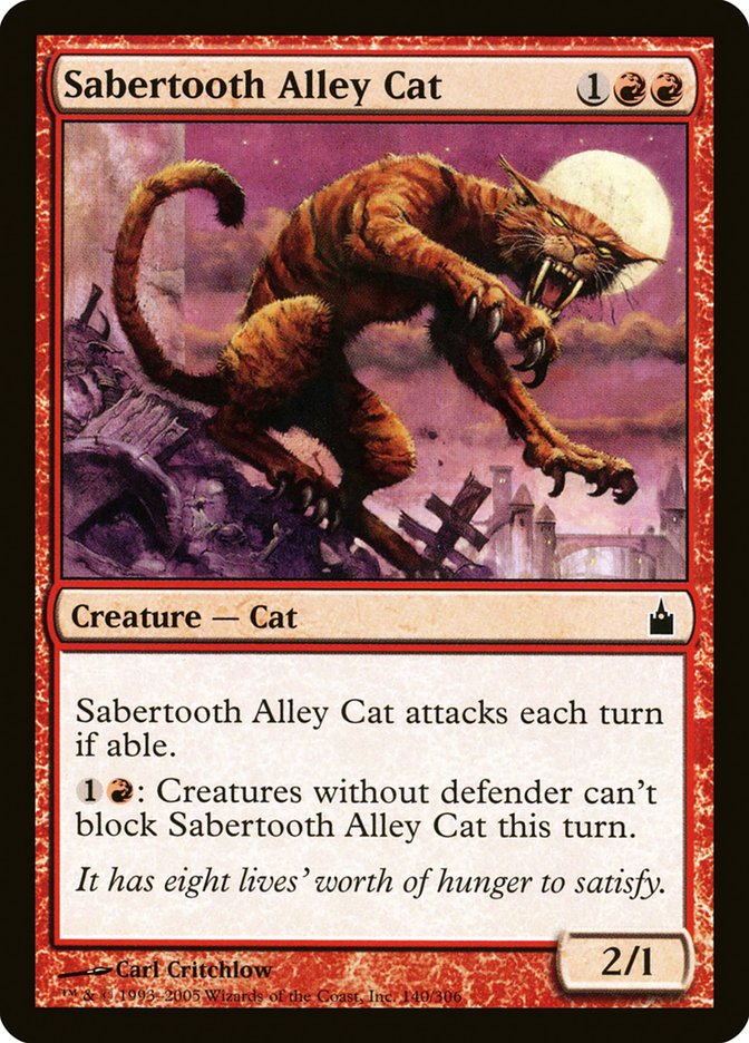 Sabertooth Alley Cat [Ravnica: City of Guilds] | Game Master's Emporium (The New GME)