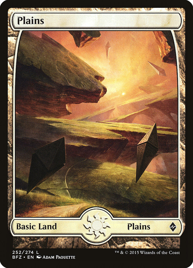 Plains (252) (Full Art) [Battle for Zendikar] | Game Master's Emporium (The New GME)