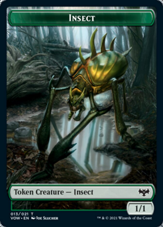 Insect // Spirit (003) Double-Sided Token [Innistrad: Crimson Vow Tokens] | Game Master's Emporium (The New GME)