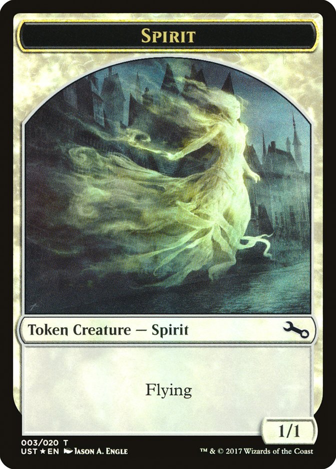 Spirit (003) // Spirit Double-Sided Token [Unstable Tokens] | Game Master's Emporium (The New GME)