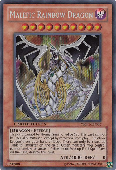 Malefic Rainbow Dragon [YMP1-EN005] Secret Rare | Game Master's Emporium (The New GME)