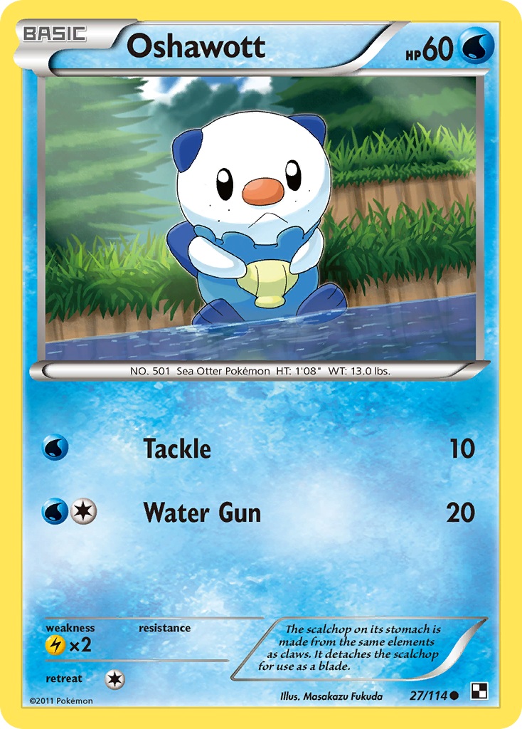 Oshawott (27/114) [Black & White: Base Set] | Game Master's Emporium (The New GME)