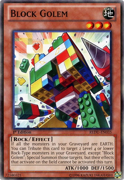Block Golem [REDU-EN035] Common | Game Master's Emporium (The New GME)