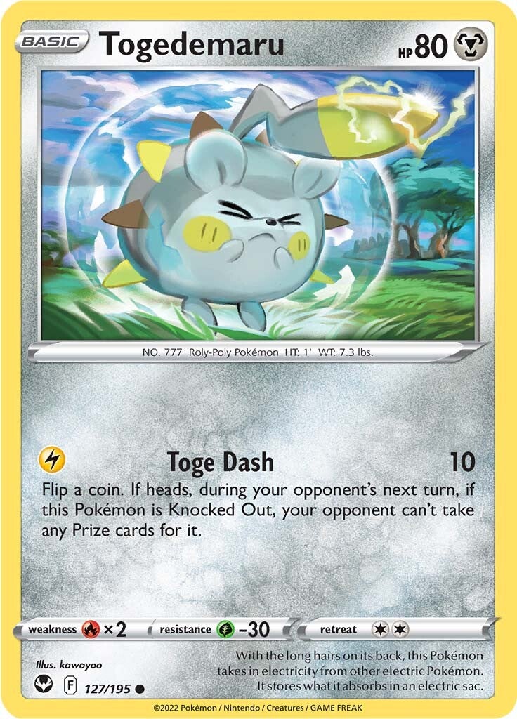 Togedemaru (127/195) [Sword & Shield: Silver Tempest] | Game Master's Emporium (The New GME)