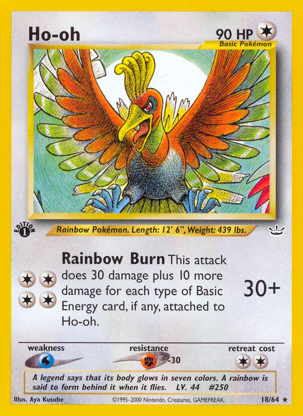 Ho-oh (18/64) [Neo Revelation 1st Edition] | Game Master's Emporium (The New GME)