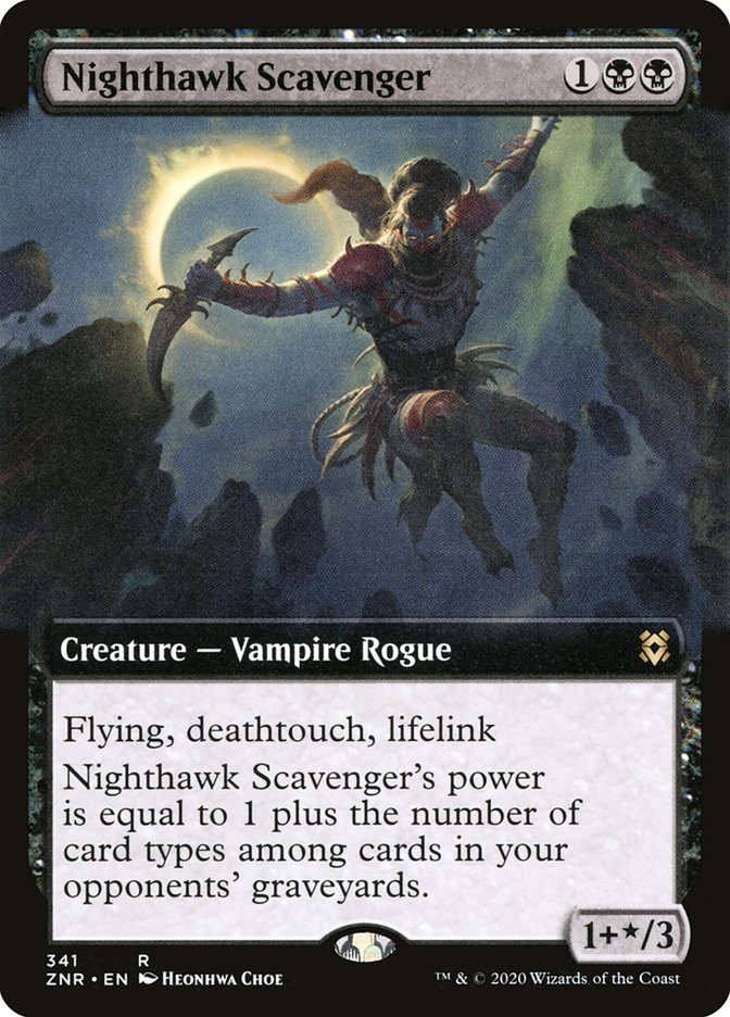 Nighthawk Scavenger (Extended Art) [Zendikar Rising] | Game Master's Emporium (The New GME)