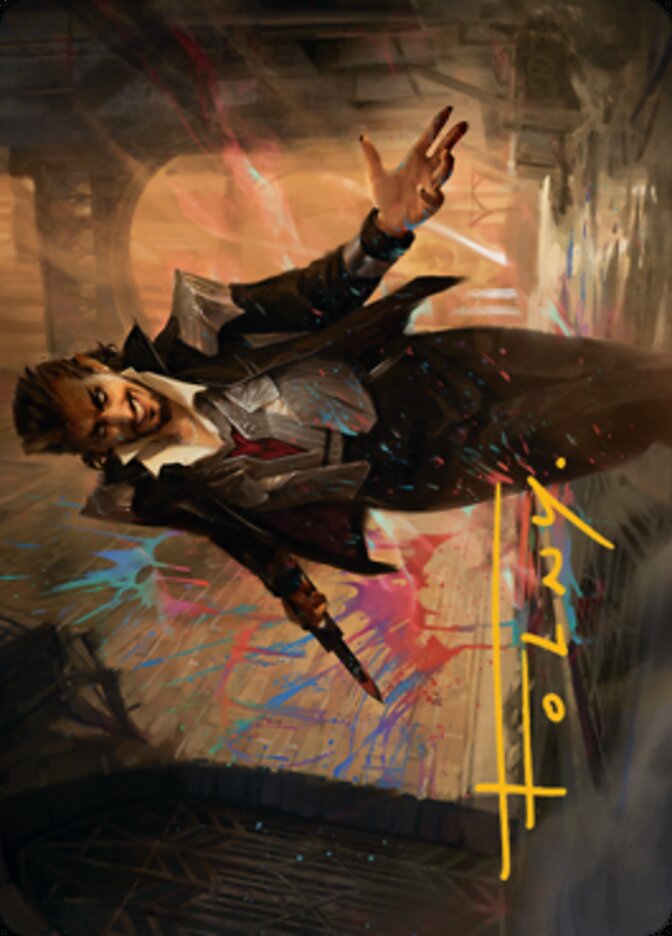 Anhelo, the Painter Art Card (Gold-Stamped Signature) [Streets of New Capenna Art Series] | Game Master's Emporium (The New GME)