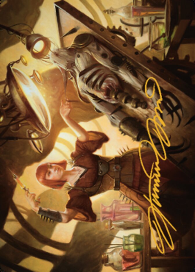Ashnod, Flesh Mechanist Art Card (Gold-Stamped Signature) [The Brothers' War Art Series] | Game Master's Emporium (The New GME)