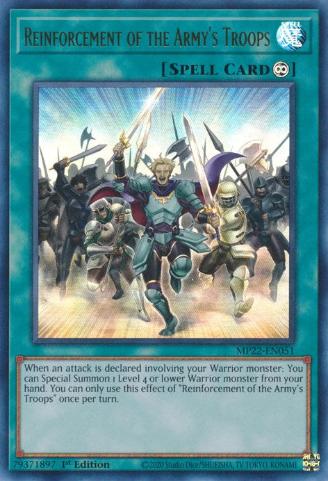 Reinforcement of the Armys Troops [MP22-EN051] Ultra Rare | Game Master's Emporium (The New GME)