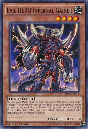 Evil HERO Infernal Gainer [BP03-EN032] Common | Game Master's Emporium (The New GME)