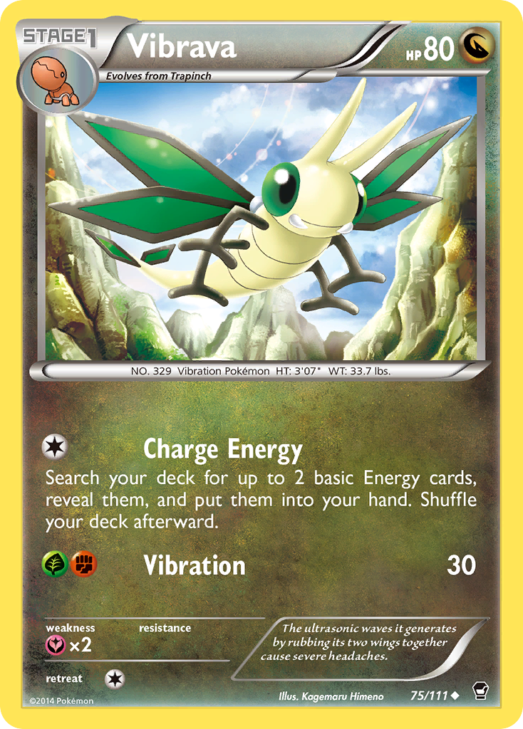 Vibrava (75/111) [XY: Furious Fists] | Game Master's Emporium (The New GME)