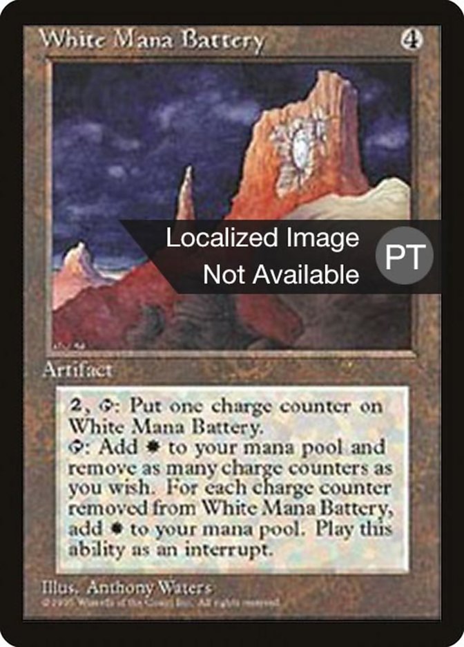 White Mana Battery [Fourth Edition (Foreign Black Border)] | Game Master's Emporium (The New GME)