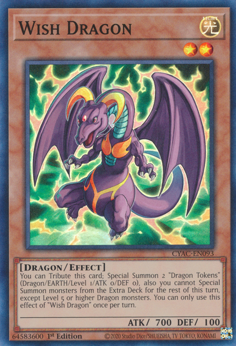 Wish Dragon [CYAC-EN093] Super Rare | Game Master's Emporium (The New GME)