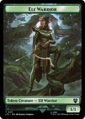 Elf Warrior // Insect Double Sided Token [The Lord of the Rings: Tales of Middle-Earth Commander Tokens] | Game Master's Emporium (The New GME)