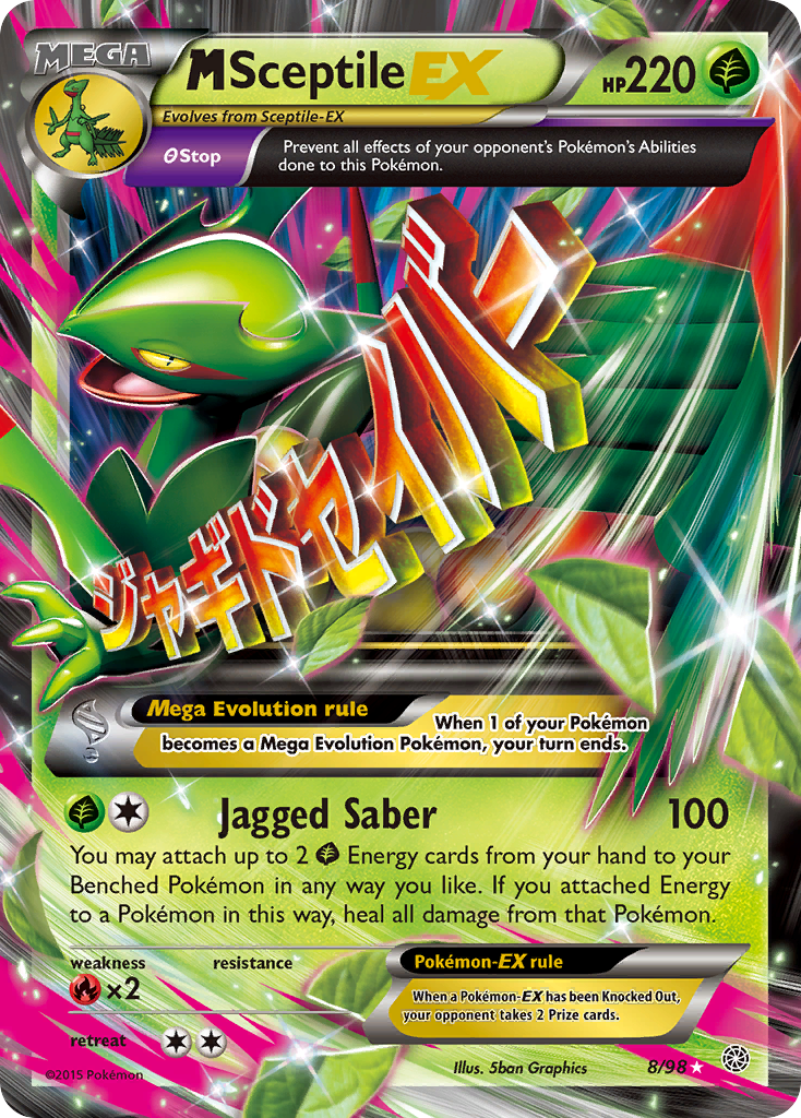 M Sceptile EX (8/98) [XY: Ancient Origins] | Game Master's Emporium (The New GME)