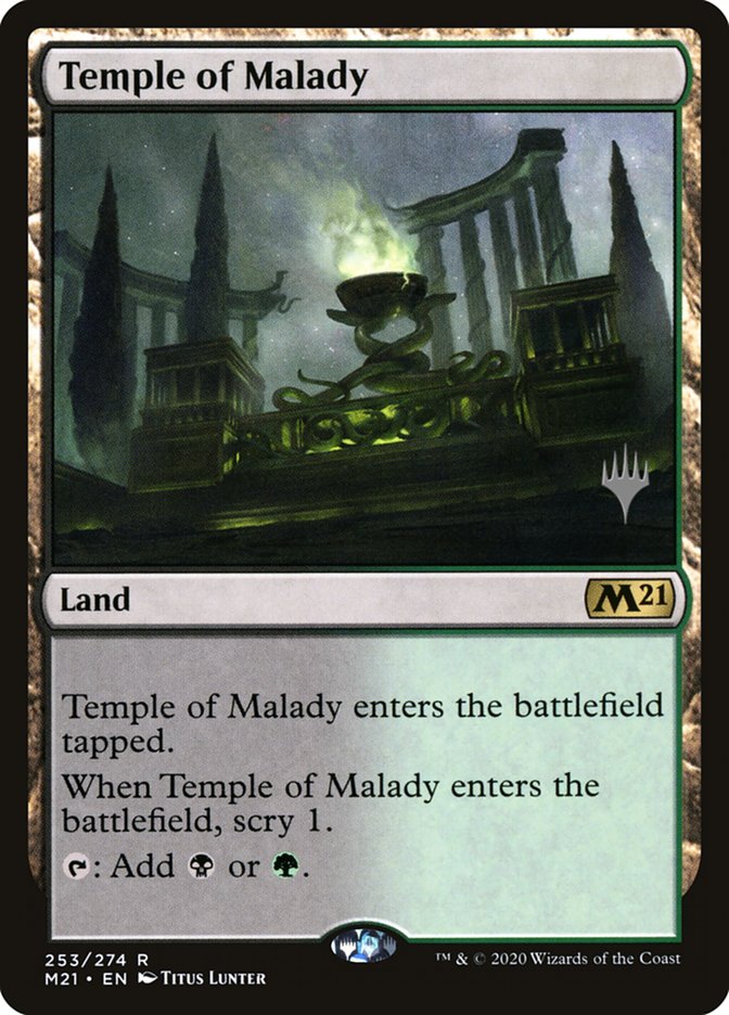 Temple of Malady (Promo Pack) [Core Set 2021 Promos] | Game Master's Emporium (The New GME)