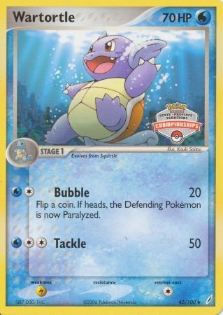 Wartortle (42/100) (States Championship Promo) [EX: Crystal Guardians] | Game Master's Emporium (The New GME)