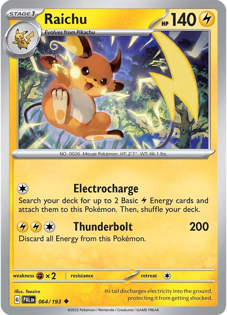 Raichu (064/193) [Scarlet & Violet: Paldea Evolved] | Game Master's Emporium (The New GME)